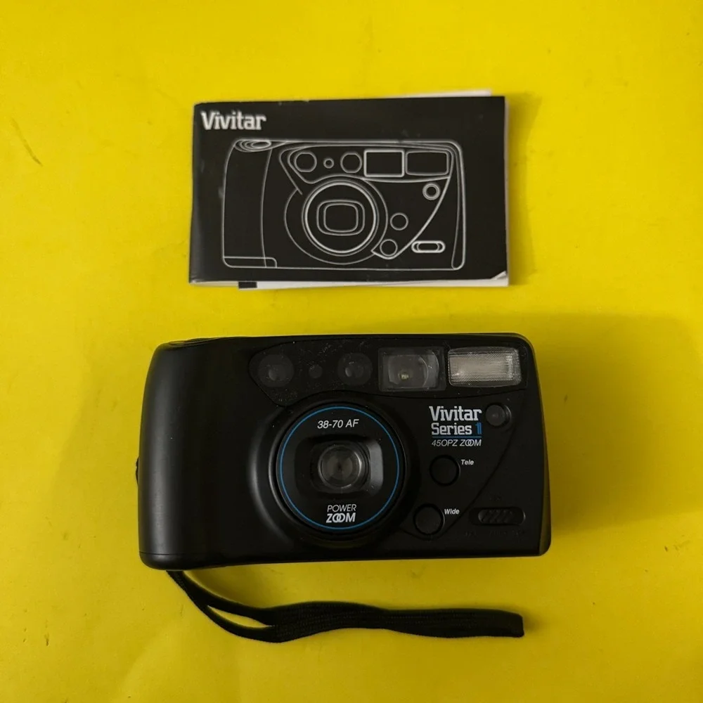 Vivitar Series 1 450PZ Zoom 35mm Film Camera Point Shoot Tested Working